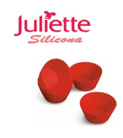 juego 6 moldes 6,5 cm. c/u silicona «juliette guardini»