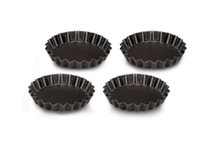 juego 4 moldes tartaletas 12cm c/u "guardini"